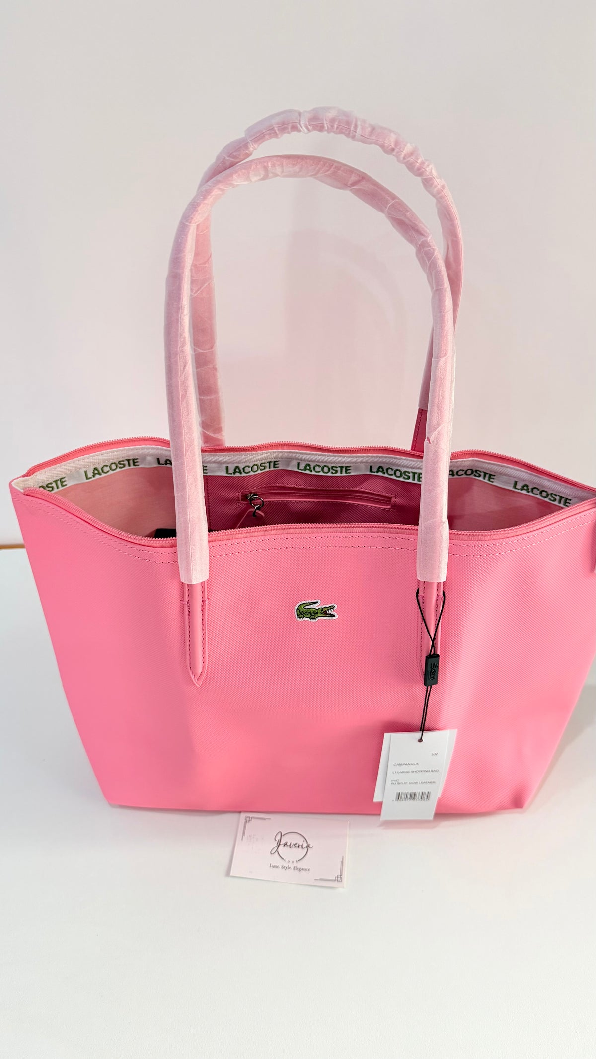 Anna Zip Tote Bag - Pink