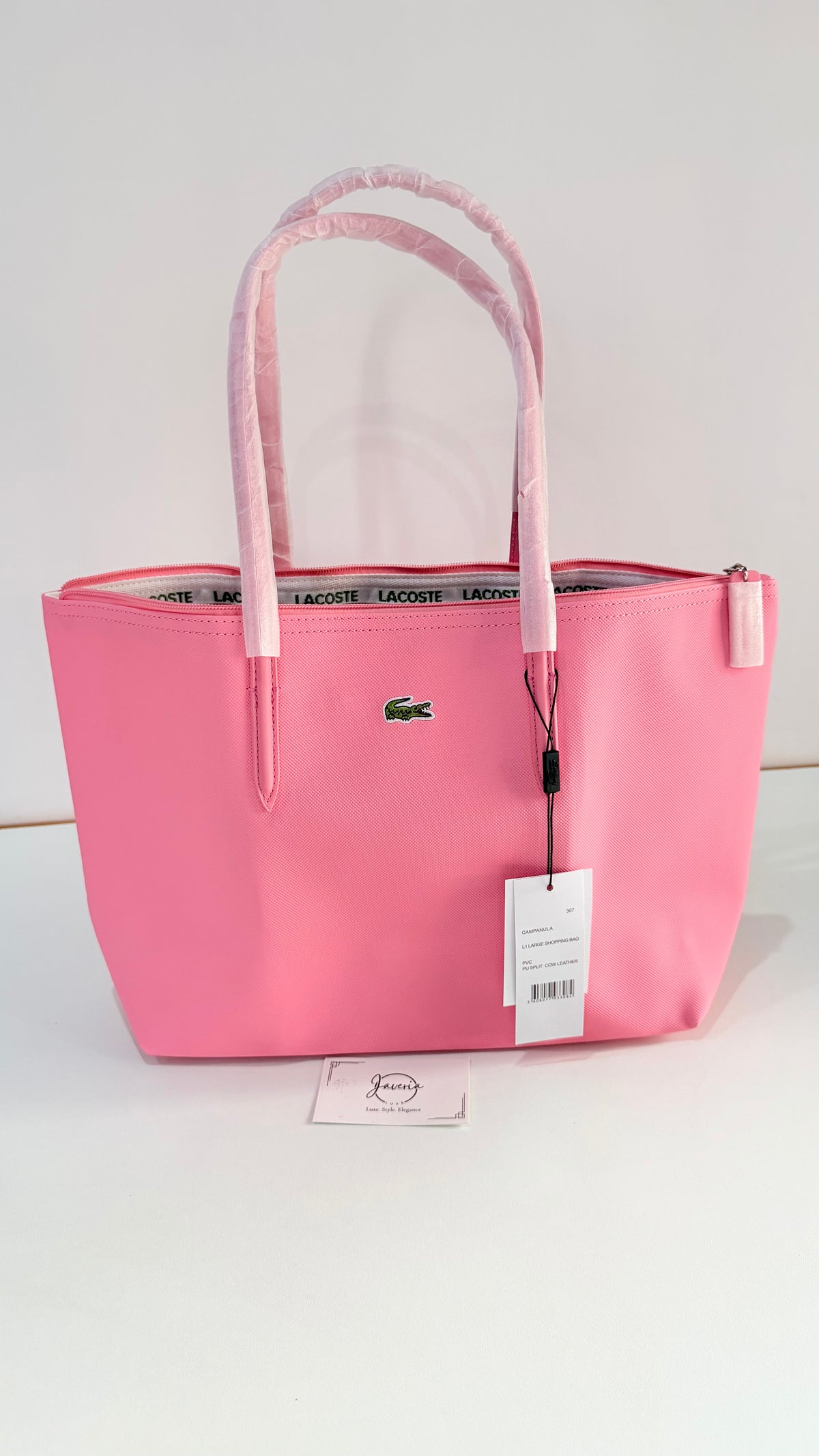 Anna Zip Tote Bag - Pink