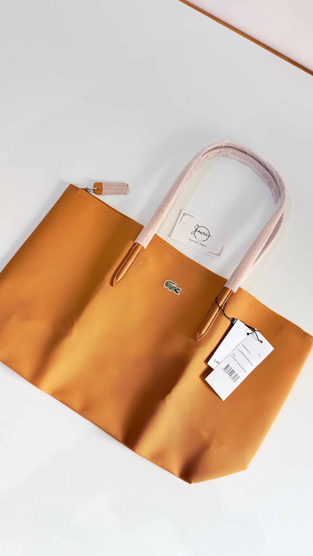 Anna Zip Tote Bag - Mustard