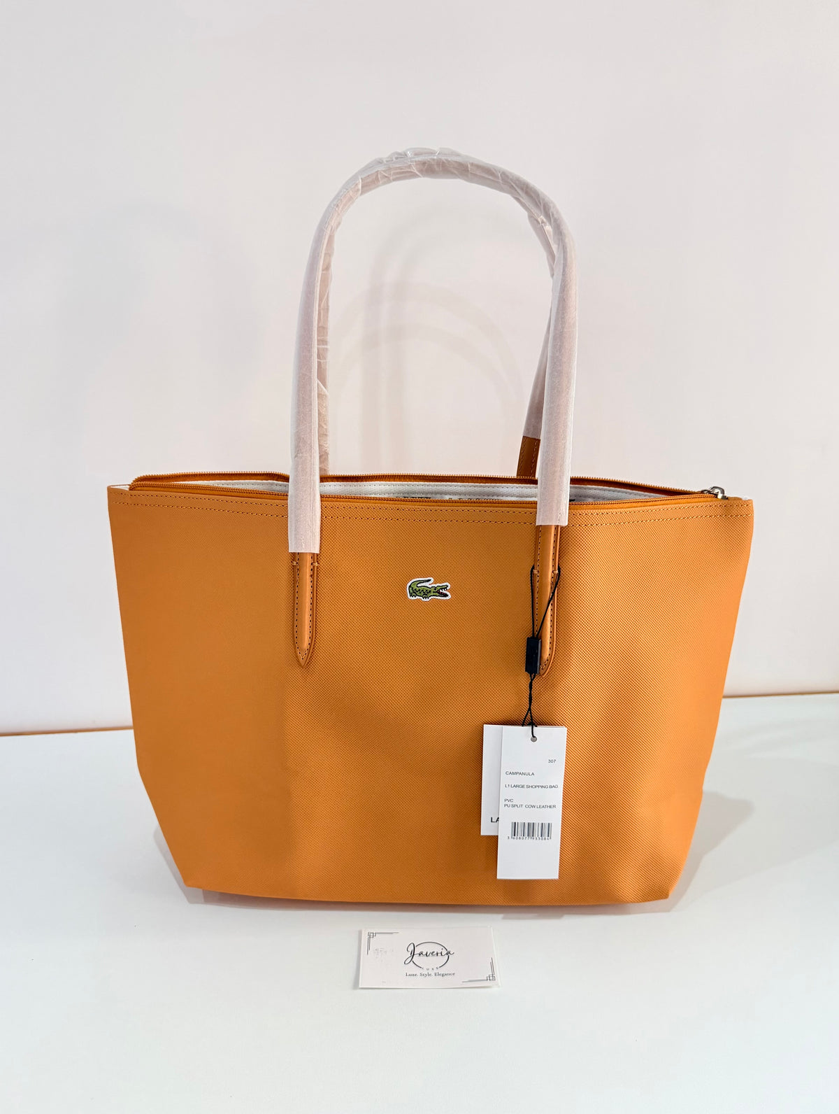 Anna Zip Tote Bag - Mustard