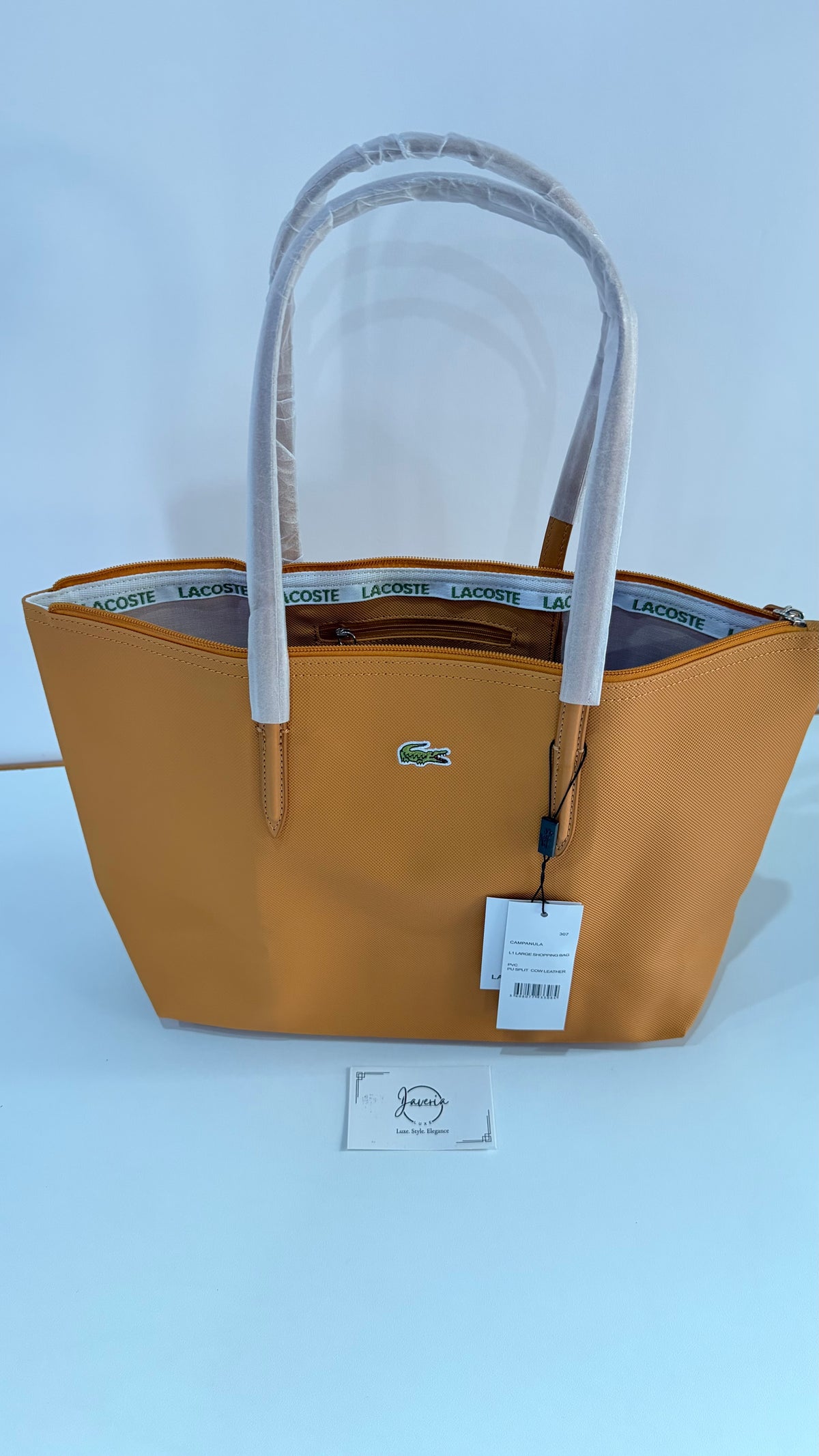 Anna Zip Tote Bag - Mustard