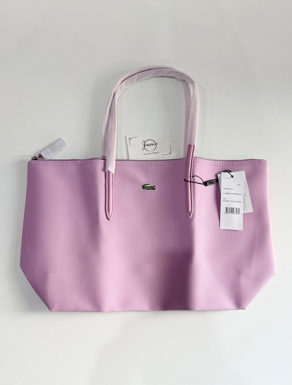 Anna Zip Tote Bag - Light Purple