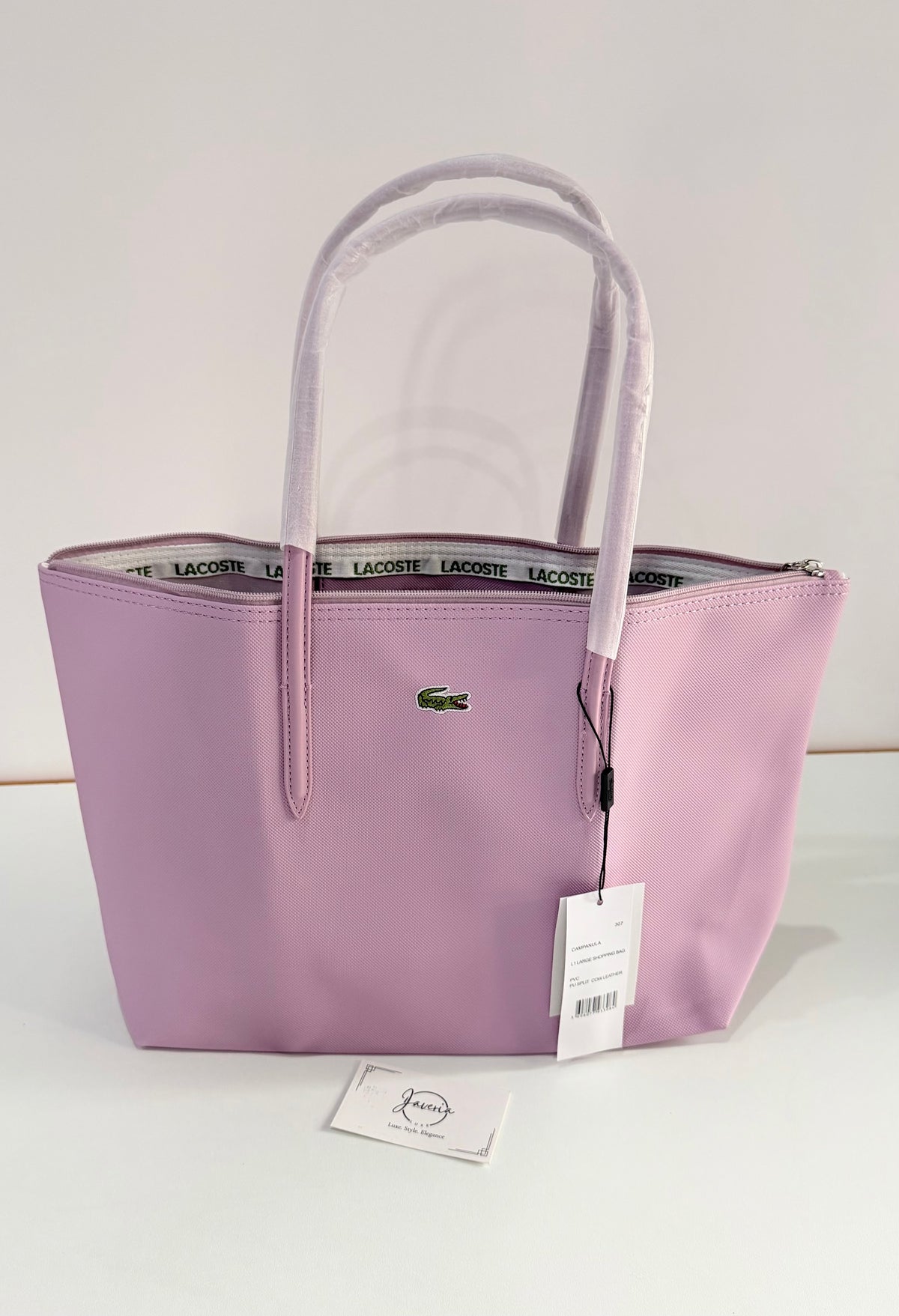 Anna Zip Tote Bag - Light Purple
