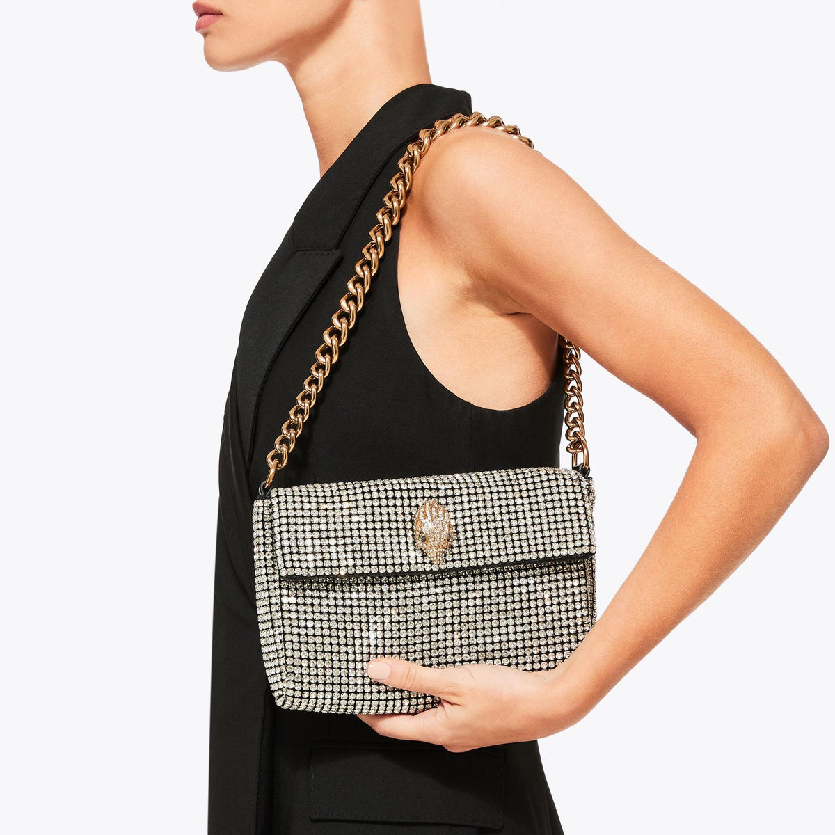 KG Small Party Shoulder Bag - Silver