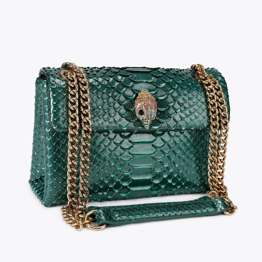 KG Medium Leather Kensington Bag - Green