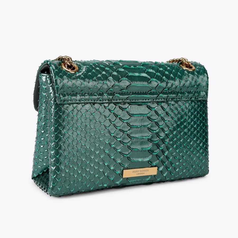 KG Medium Leather Kensington Bag - Green