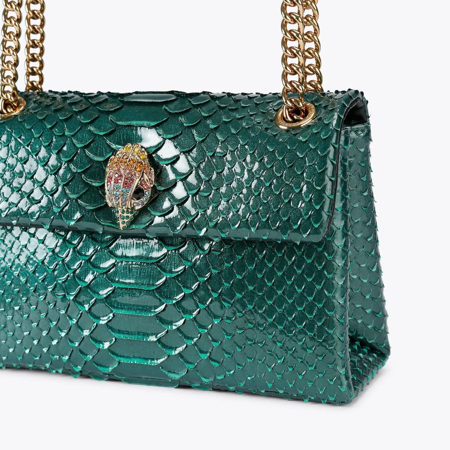 KG Medium Leather Kensington Bag - Green