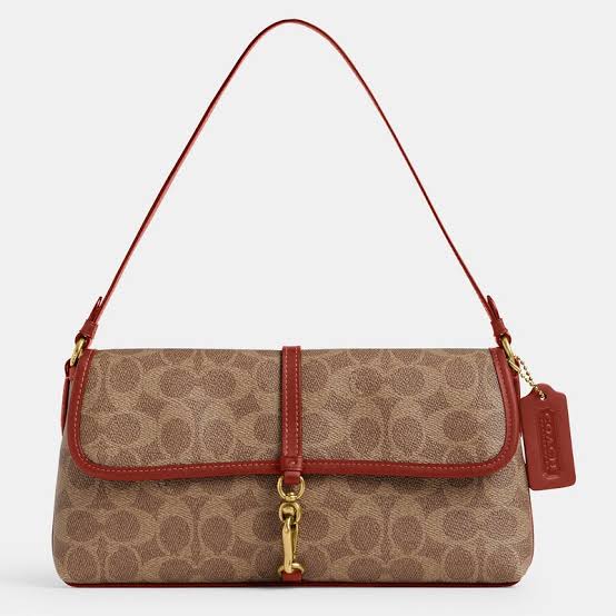 Coach Hamptons Bag - Brown Signature Canvas