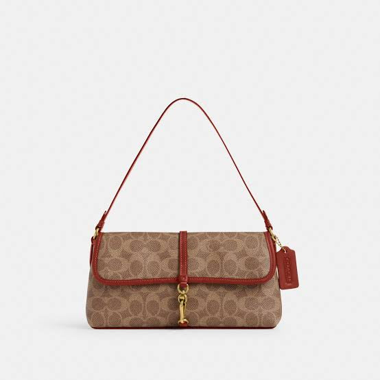 Coach Hamptons Bag - Brown Signature Canvas