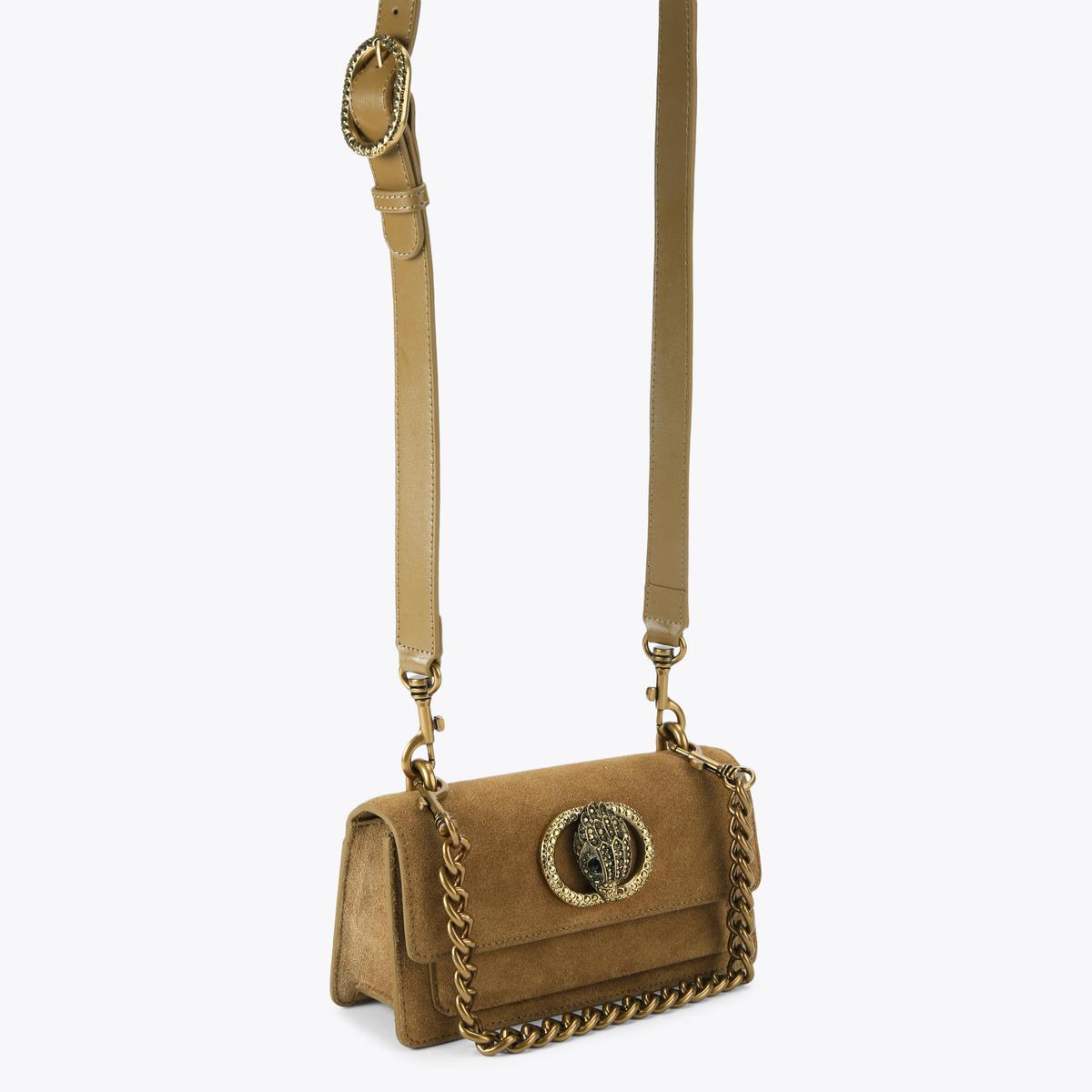 KG Small Chelsea East West Bag - Tan Suede