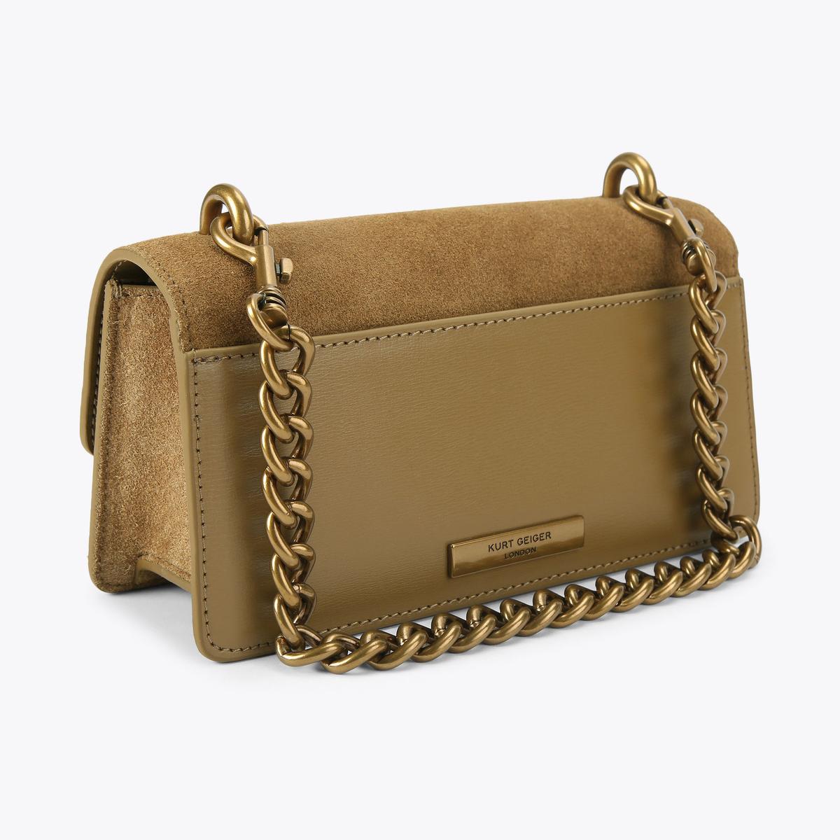 KG Small Chelsea East West Bag - Tan Suede