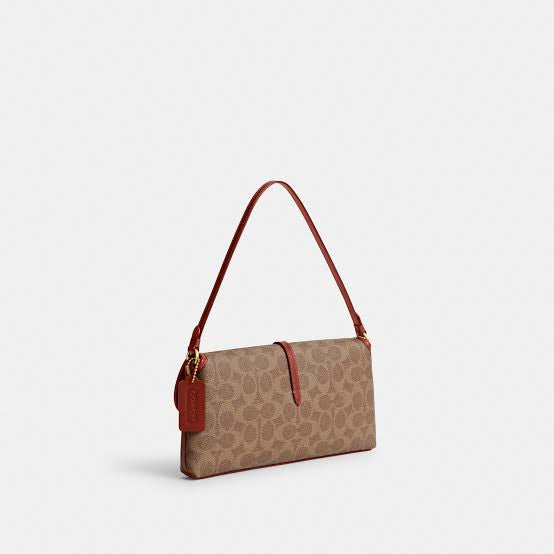 Coach Hamptons Bag - Brown Signature Canvas