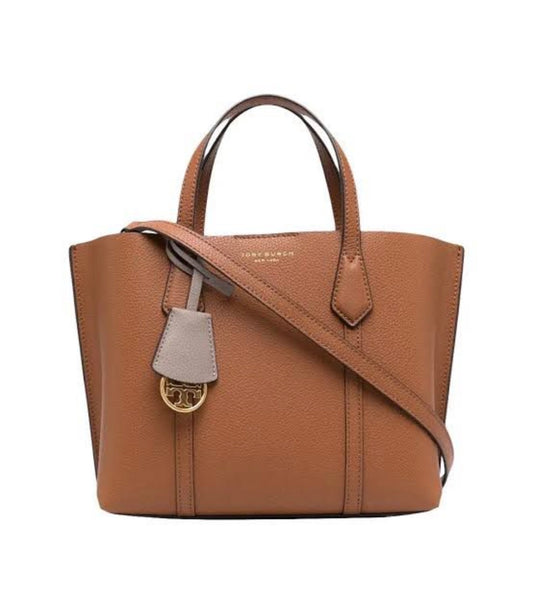 Tory Burch Small Perry Triple Compartment Tote Bag - Light Umber