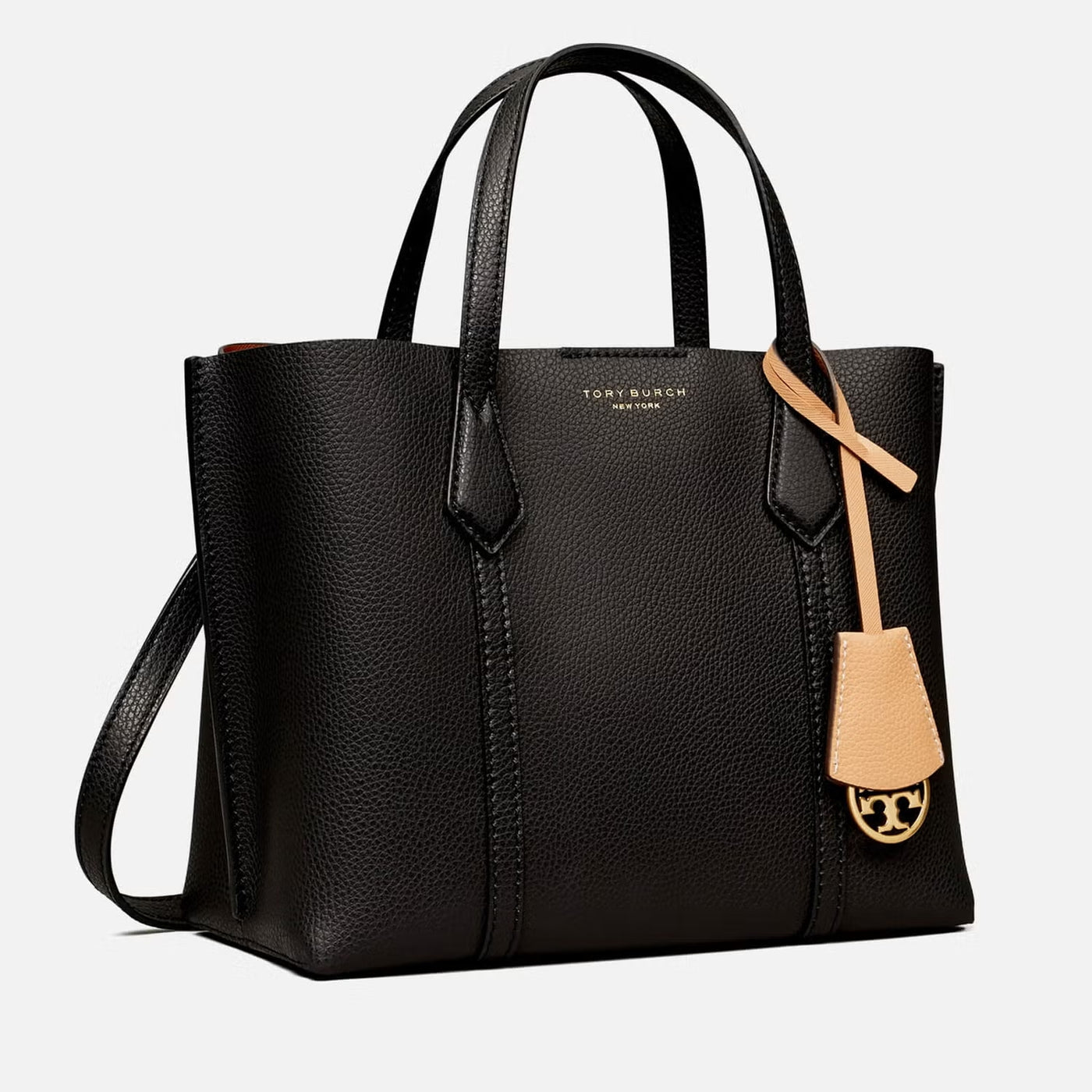 Tory Burch Small Perry Triple Compartment Tote Bag - Black