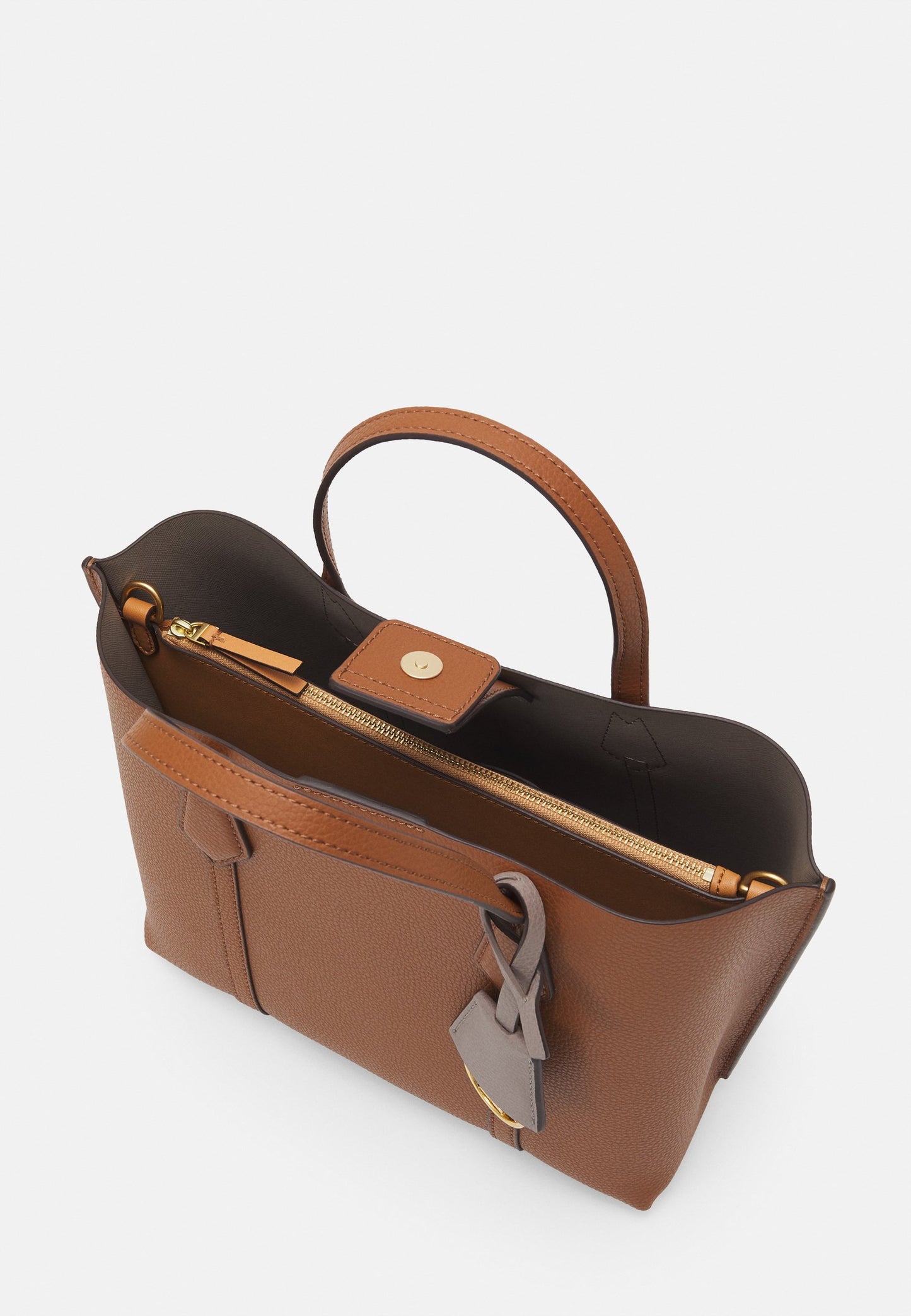 Tory Burch Small Perry Triple Compartment Tote Bag - Light Umber