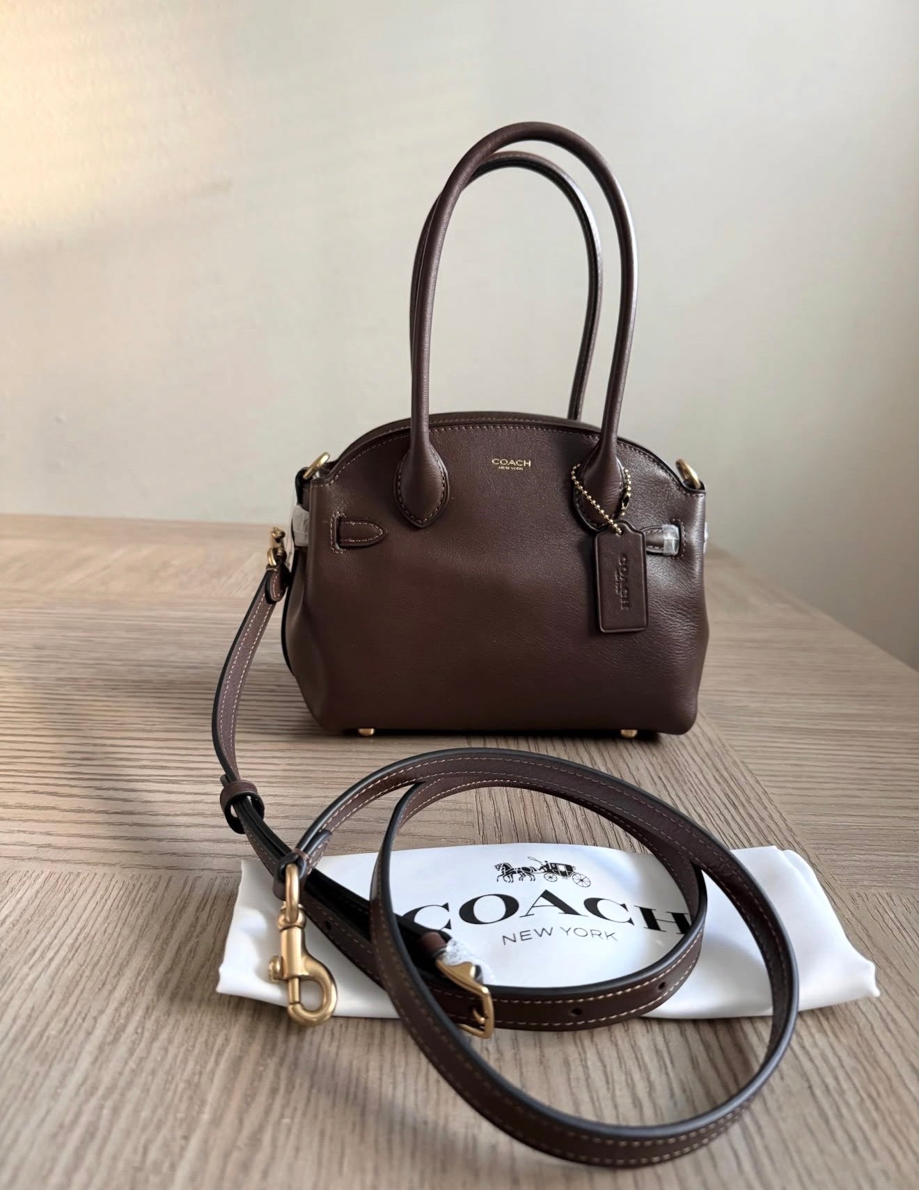 Coach Soft Empire Carryall 21 Bag - Maple
