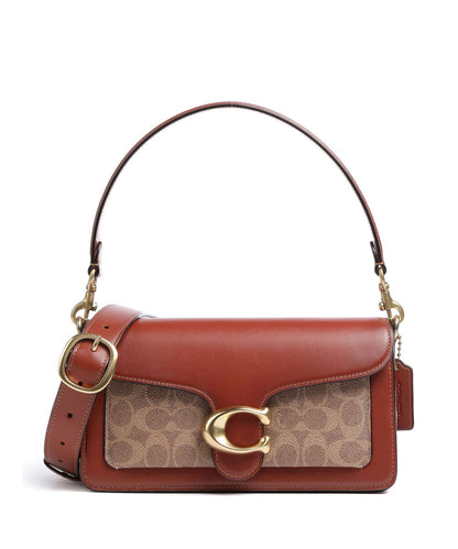 Coach Tabby 26 Signature Canvas Shoulder Bag - Tan Rust