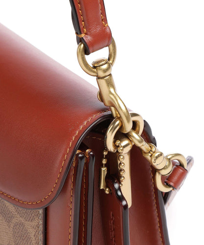 Coach Tabby 26 Signature Canvas Shoulder Bag - Tan Rust