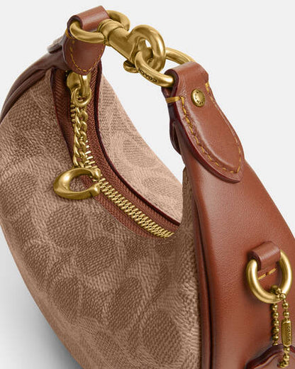 Coach Jonie Mini Signature Canvas Bag - Brown