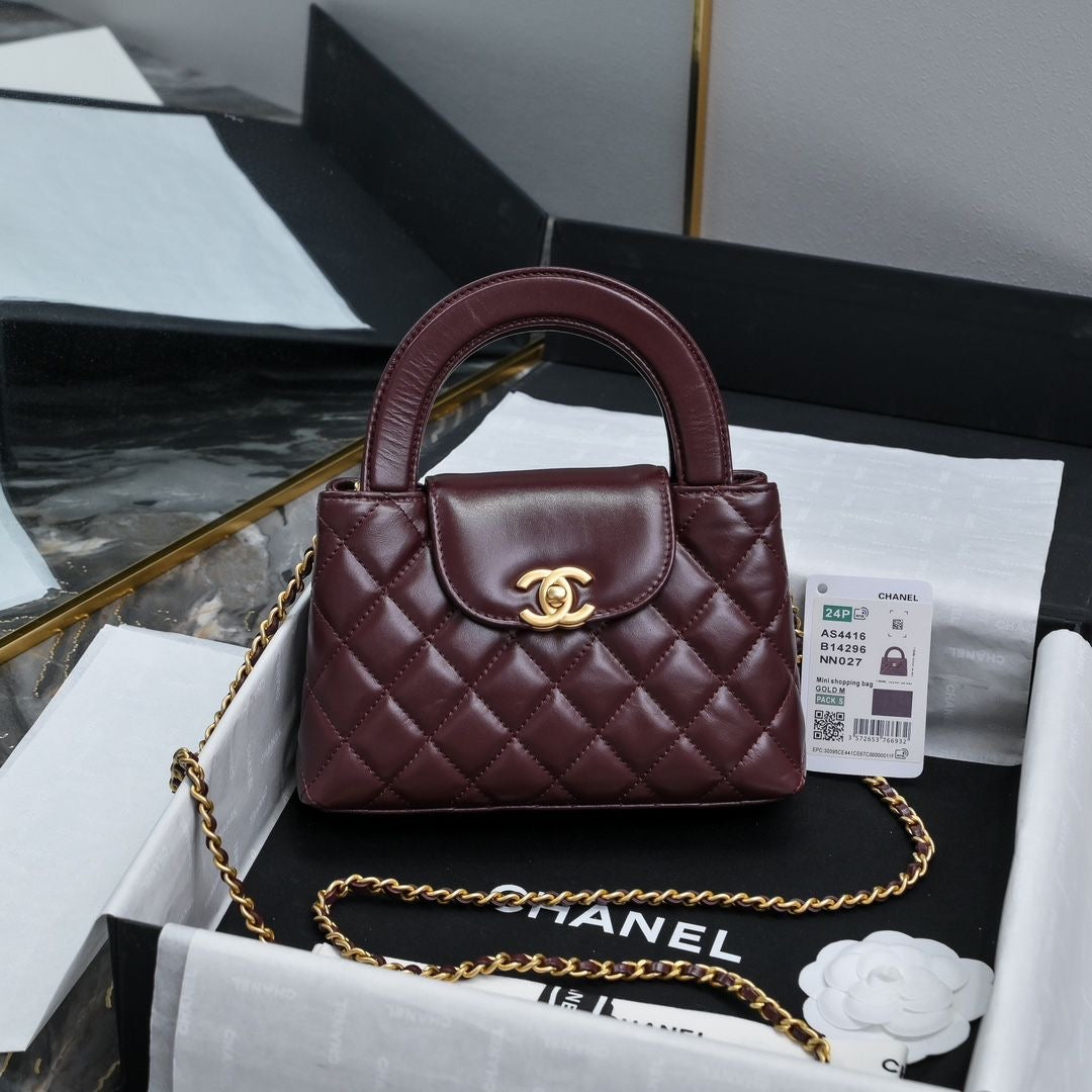 Chanel Small Kelly Bag - Burgundy