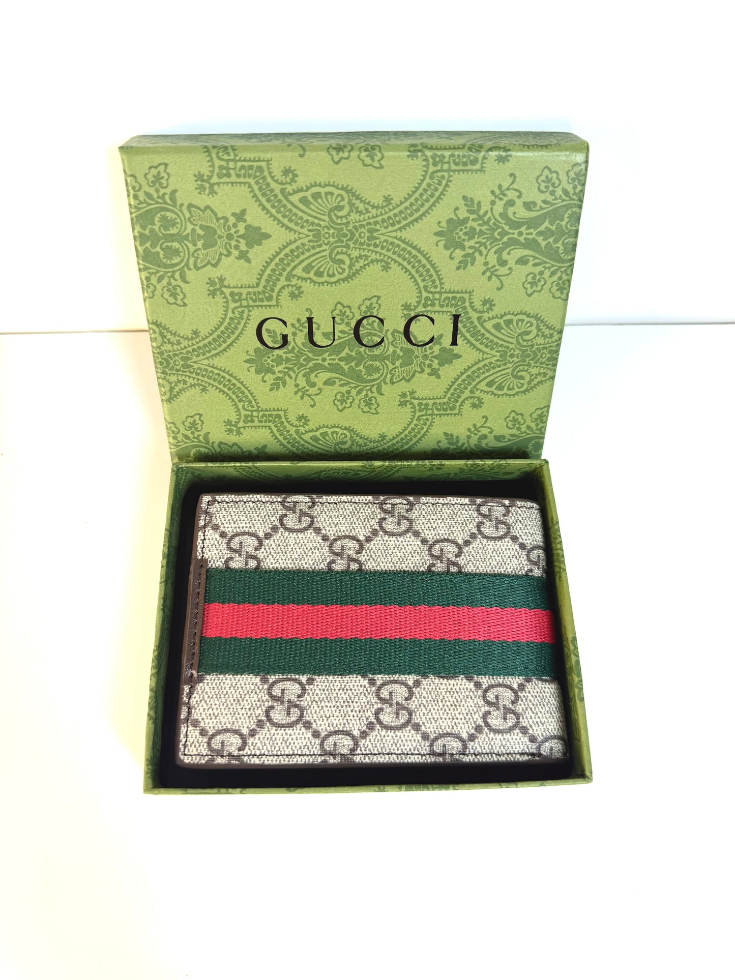 Gucci Ophidia Bi-fold in GG Monogram Fabric Men’s Wallet