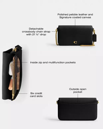 Coach Mila 2-in-1 Crossbody Bag + Cardholder - Black