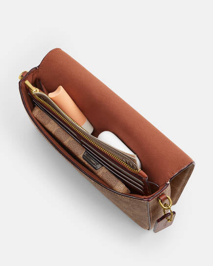 Coach Mila 2-in-1 Crossbody Bag + Cardholder - Brown Canvas Signature
