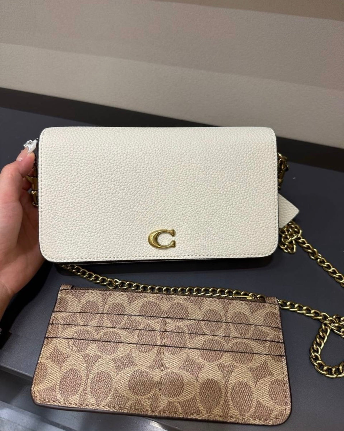 Coach Mila 2-in-1 Crossbody Bag + Cardholder - Chalk White