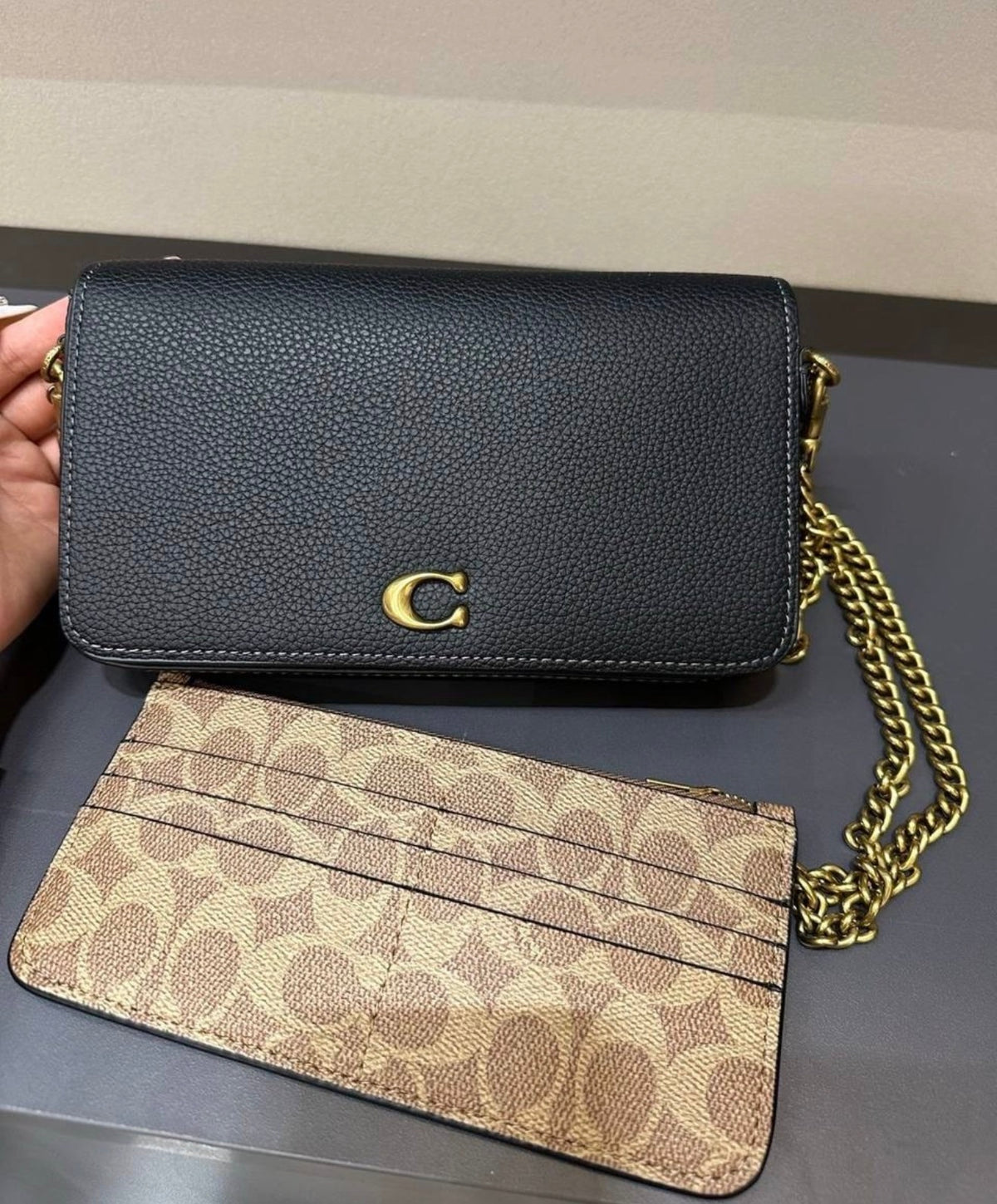 Coach Mila 2-in-1 Crossbody Bag + Cardholder - Black
