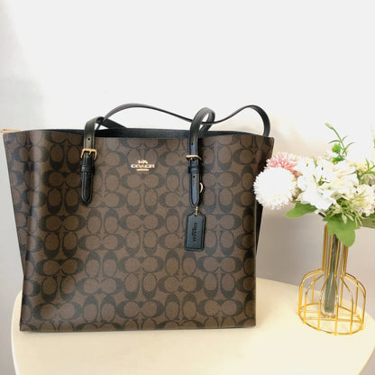 Coach Mollie Tote Large Bag (Coffee Brown)