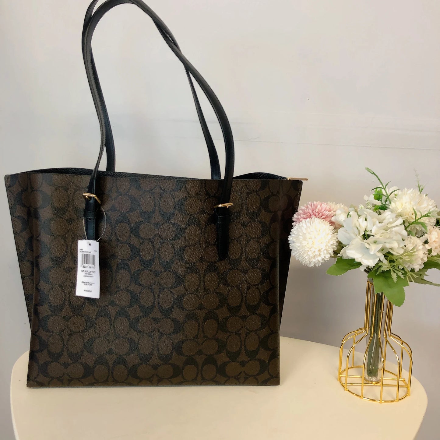 Coach Mollie Tote Large Bag (Coffee Brown)
