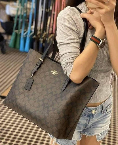 Coach Mollie Tote Large Bag (Coffee Brown)