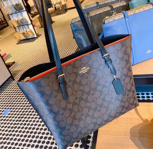 Coach Mollie Tote Large Bag (Coffee Brown)