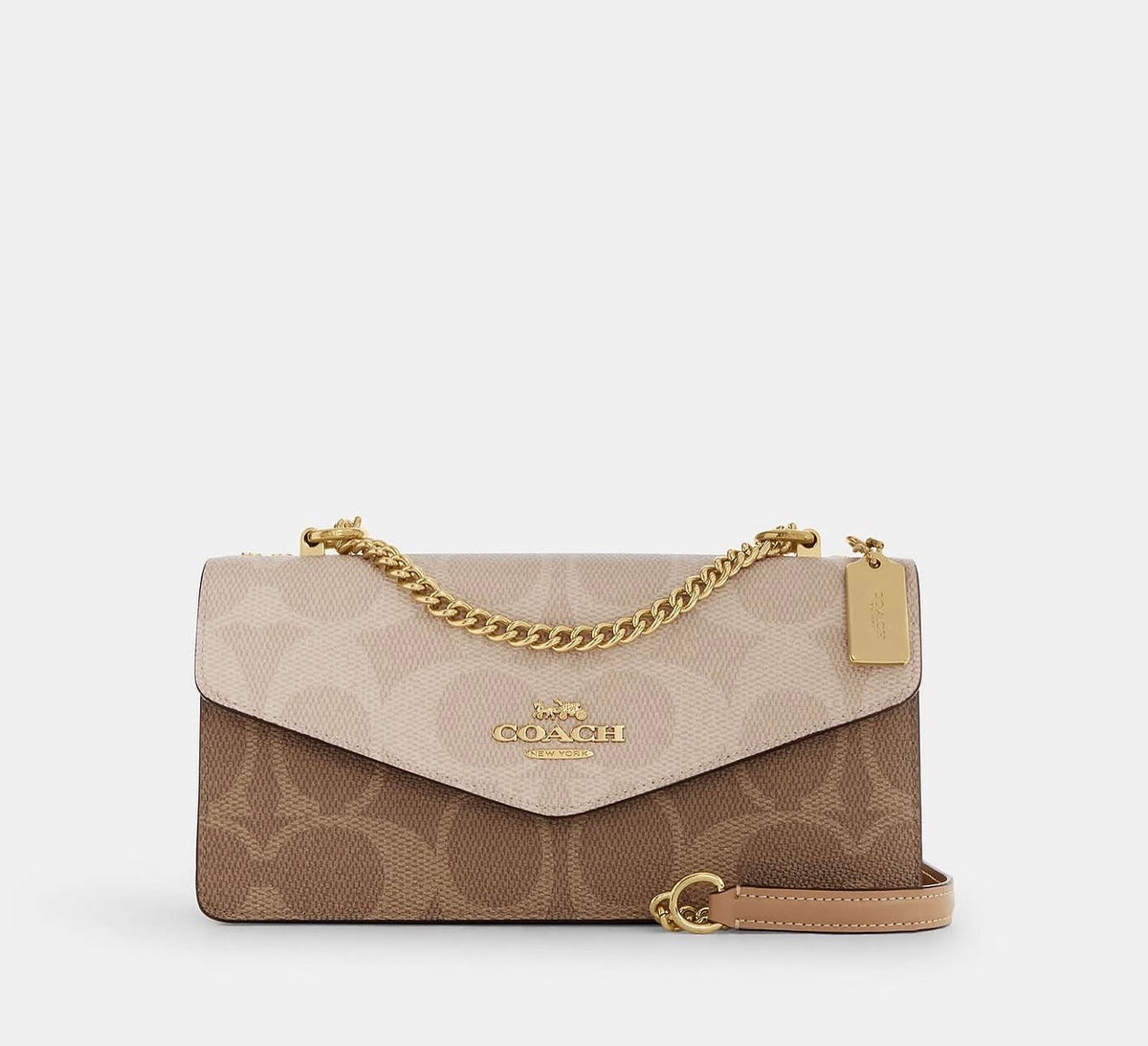 Coa*h Klare Envelope Crossbody Bag in Signature Canvas