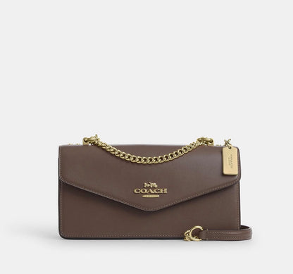 Coa*h Klare Envelope Crossbody Bag - Darkstone