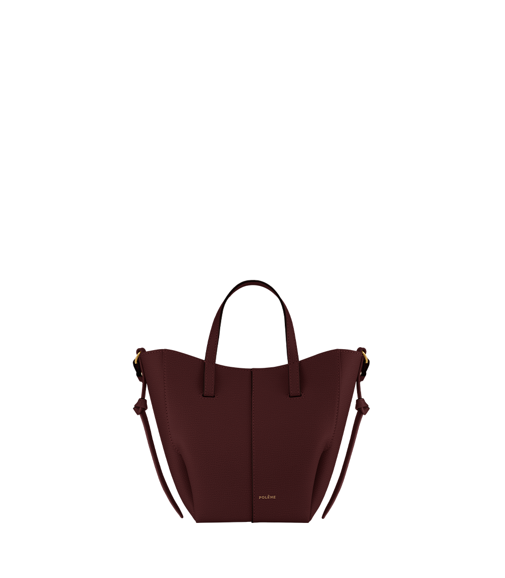 Polene Cyme Nano Tote - Black Cherry
