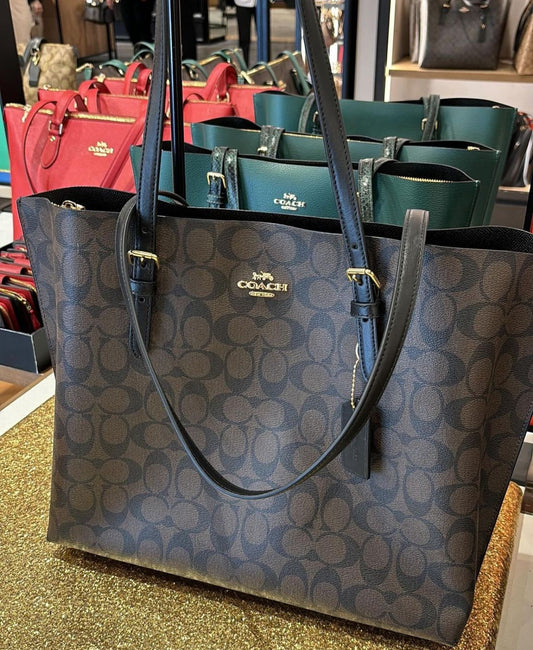 Coach Mollie Tote Large Bag (Coffee Brown)
